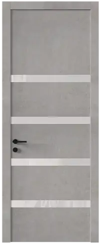 Дверь Tivoli Д-4 Белый камень со стеклом