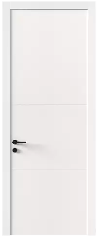 Дверь Tivoli В-2 Белоснежная мягкая шагрень без стекла