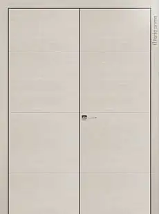 Дверь Tivoli / Тиволи Г-3 Дуб шампань без стекла