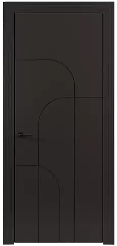 Дверь Arco Moderno Чёрный Базальт эмаль (RAL 040-30-05) без стекла
