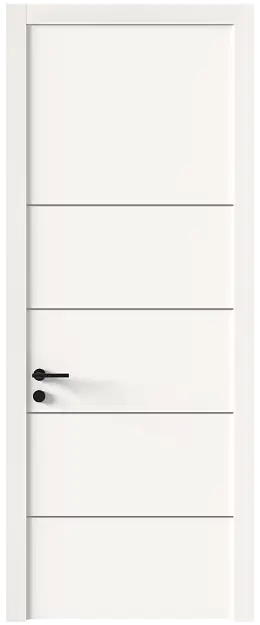 Межкомнатная дверь Tivoli Д-3, Без стекла (ДГ), цвет - Белоснежная мягкая шагрень