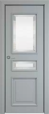 Дверь Imperia-R Porta Classic LUX Серебристо-серая эмаль (RAL 7045) со стеклом