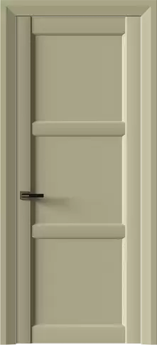 Дверь Milano Neo Classic Decoro Серо-оливковая эмаль (RAL 7032) без стекла