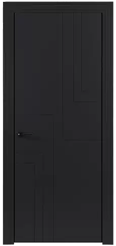 Дверь Futuro Moderno Черная эмаль (RAL 9004) без стекла