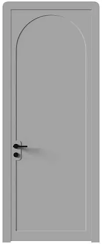 Дверь Luna Moderno Серый Флокс эмаль (RAL 358-71-02) без стекла