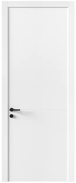 Межкомнатная дверь Tivoli Б-2, Без стекла (ДГ), цвет - Белоснежная мягкая шагрень