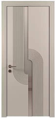 Дверь Cascato Moderno Жемчужная эмаль (RAL 1013) без стекла