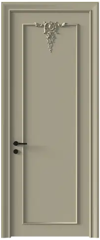 Дверь Tivoli / Тиволи А-1 Серое Льняное волокно эмаль (RAL 075-70-10) без стекла