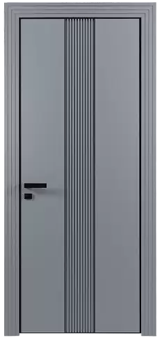 Дверь Pilastro Moderno Серебристо-серая эмаль (RAL 7045) без стекла
