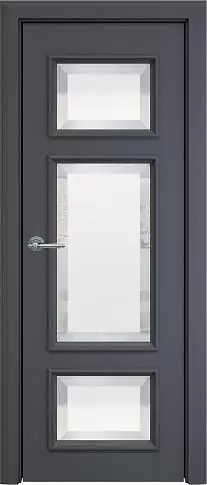 Дверь Siena Porta Classic LUX Графитово-серая эмаль (RAL 7024) со стеклом