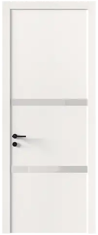 Дверь Tivoli В-4 Белоснежная мягкая шагрень со стеклом