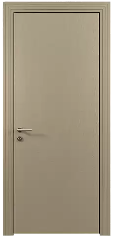 Дверь Tivoli А-4 Серое Льняное волокно эмаль по шпону (RAL 075-70-10) без стекла