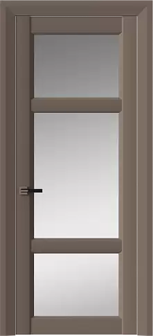 Дверь Siena Neo Classic Decoro Коричневый Тик эмаль (RAL 050-50-10) со стеклом