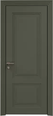 Дверь Dinastia Neo Classic Scalino Серый Мох эмаль по шпону (RAL 7003) без стекла