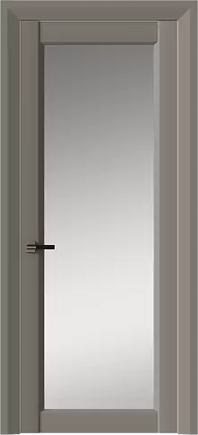 Дверь Domenica Neo Classic Decoro Серая стяжка эмаль (RAL 060-60-05) со стеклом