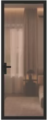 Дверь Tivoli А-3 Серый цемент эмаль (RAL 060-70-10) со стеклом