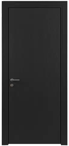 Дверь Tivoli А-4 Черная эмаль по шпону (RAL 9004) без стекла