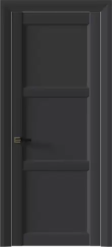 Дверь Milano Neo Classic Decoro Графитово-серая эмаль (RAL 7024) без стекла