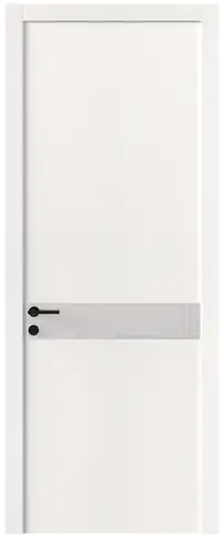 Дверь Tivoli И-4 Белоснежная мягкая шагрень со стеклом