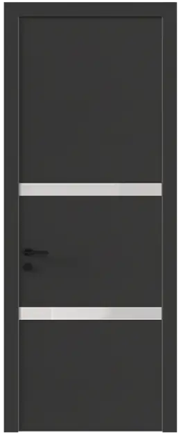 Межкомнатная дверь Tivoli В-4, Со стеклом (ДО), цвет - Диамант серый