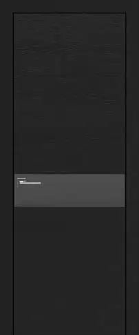 Дверь Tivoli И-4 Черная эмаль по шпону (RAL 9004) без стекла