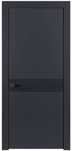 Дверь Tramonto Moderno Графитово-серая эмаль (RAL 7024) без стекла