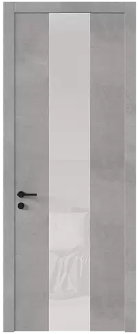 Дверь Tivoli Ж-1 Белый камень со стеклом