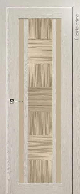 Межкомнатная дверь Palazzo, цвет - Дуб шампань, Со стеклом (ДО)