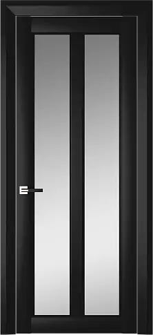 Дверь Prato Neo Classic Decoro Черная эмаль (RAL 9004) со стеклом
