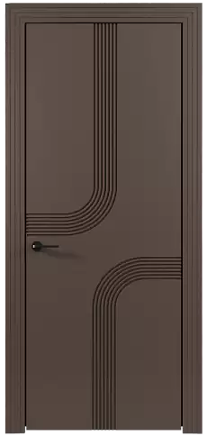 Дверь Armonia Moderno Коричневый Тик эмаль (RAL 050-50-10) без стекла