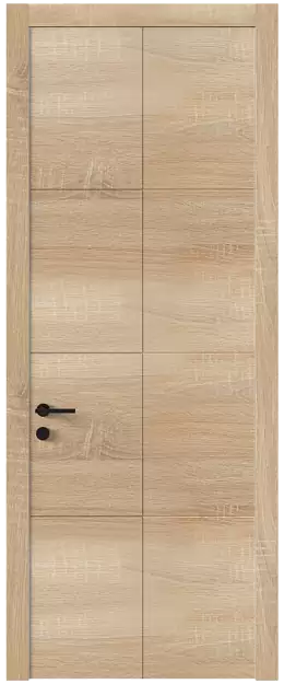 Межкомнатная дверь Tivoli Л-2, Без стекла (ДГ), цвет - Дуб сонома светлый