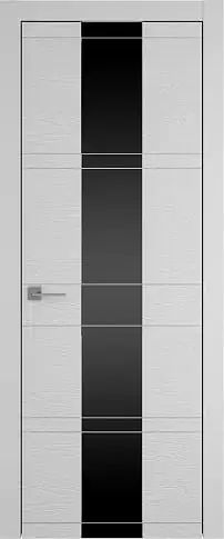 Дверь Tivoli Ж-2 Серая эмаль по шпону (RAL 7047) со стеклом