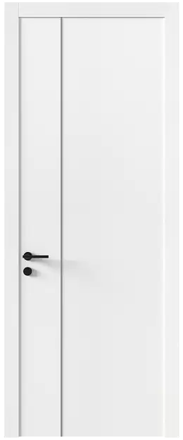 Межкомнатная дверь Tivoli В-1, Без стекла (ДГ), цвет - Белоснежная мягкая шагрень