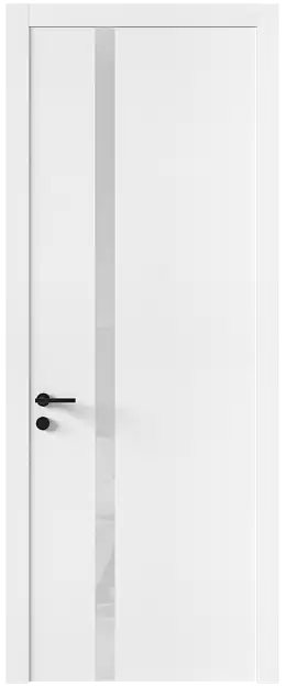 Межкомнатная дверь Tivoli Д-1, Без стекла (ДГ), цвет - Белоснежная мягкая шагрень