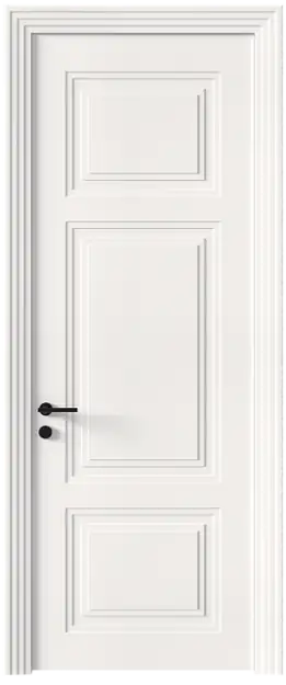 Межкомнатная дверь Siena Neo Classic Scalino, Без стекла (ДГ), цвет - Белоснежная мягкая шагрень