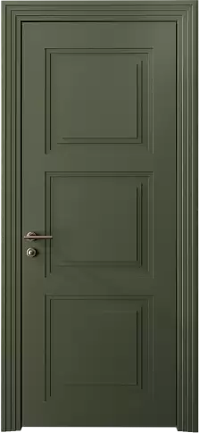 Дверь Milano Neo Classic Scalino Серый Мох эмаль (RAL 7003) без стекла