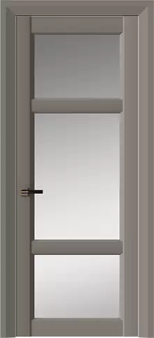 Дверь Siena Neo Classic Decoro Серая стяжка эмаль (RAL 060-60-05) со стеклом