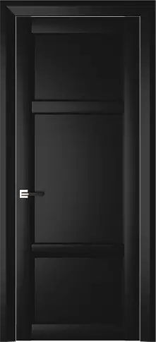 Дверь Siena Neo Classic Decoro Черная эмаль (RAL 9004) без стекла