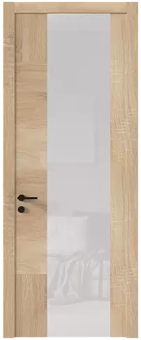 Дверь Tivoli Е-1 Дуб сонома светлый со стеклом