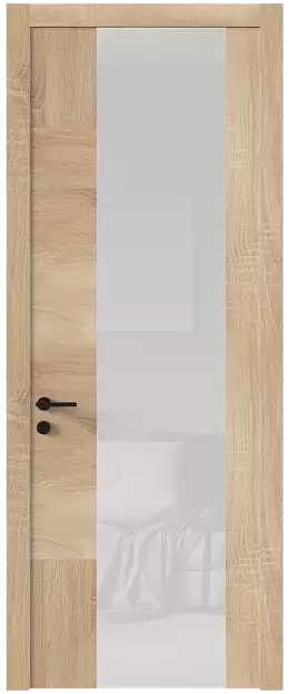 Межкомнатная дверь Tivoli Е-1, Со стеклом (ДО), цвет - Дуб сонома светлый