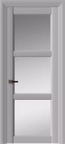Дверь Milano Neo Classic Decoro Серый Флокс эмаль (RAL 358-71-02) со стеклом