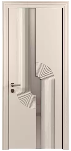 Дверь Cascato Moderno Бежевая эмаль (RAL 9010) без стекла