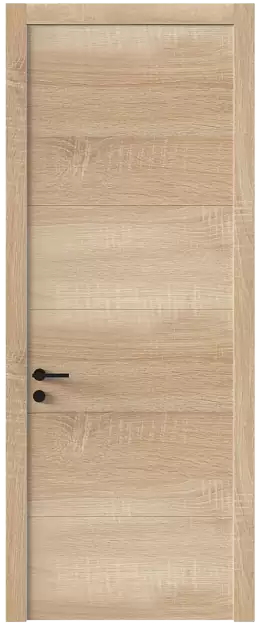 Межкомнатная дверь Tivoli Д-2, Без стекла (ДГ), цвет - Дуб сонома светлый