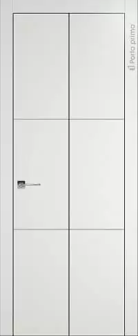 Дверь Tivoli В-2 Книжка Бежевая эмаль (RAL 9010) без стекла