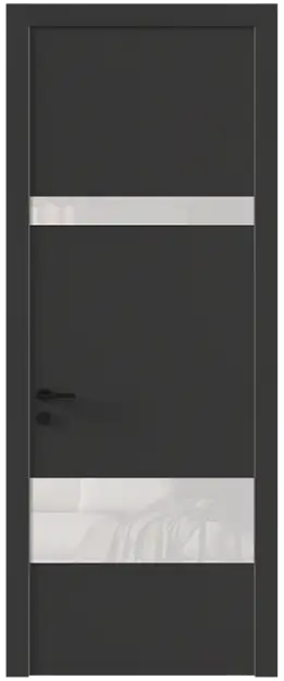 Межкомнатная дверь Tivoli К-4, Со стеклом (ДО), цвет - Диамант серый