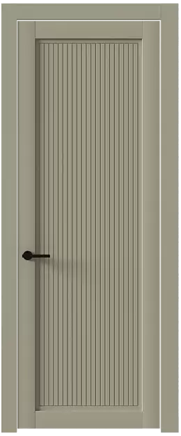 Межкомнатная дверь Tivoli З-2, Без стекла (ДГ), цвет - Серое Льняное волокно эмаль (RAL 075-70-10)