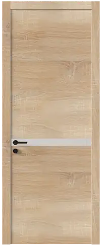 Дверь Tivoli Б-4 Дуб сонома светлый со стеклом