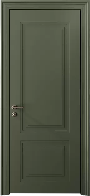 Межкомнатная дверь Dinastia Neo Classic Scalino, цвет - Серый Мох эмаль (RAL 7003), Без стекла (ДГ)