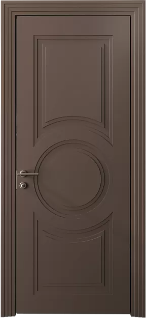Межкомнатная дверь Ravenna Neo Classic Scalino, цвет - Коричневый Тик эмаль (RAL 050-50-10), Без стекла (ДГ)
