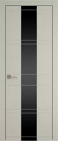 Дверь Tivoli Ж-2 Серо-оливковая эмаль по шпону (RAL 7032) со стеклом